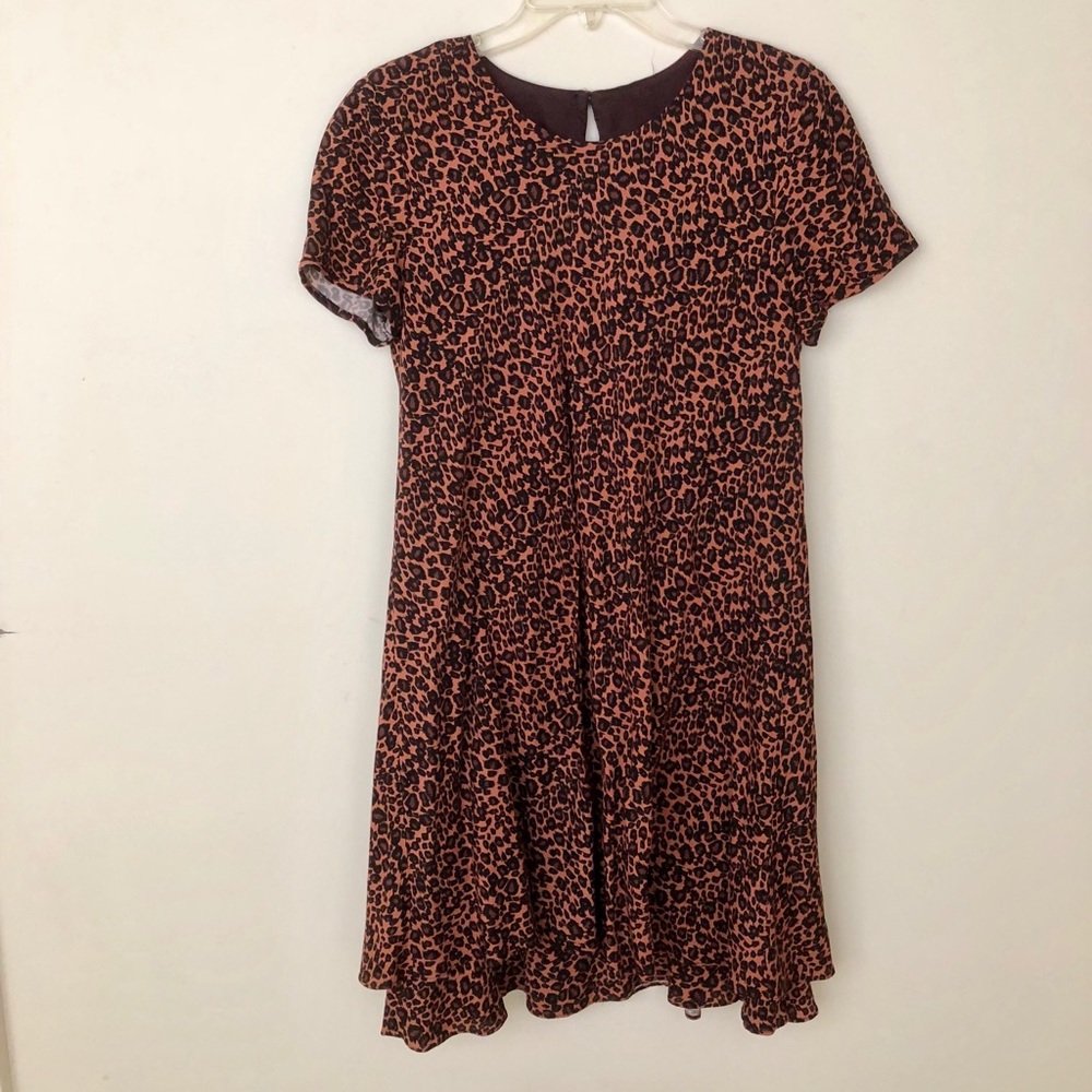 Vintage leopard swing dress